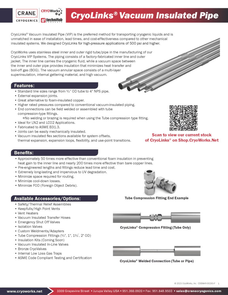 CryoLinks 5 30 25 CDBMAR 00293 FV4 CRANECryogenics Page 1